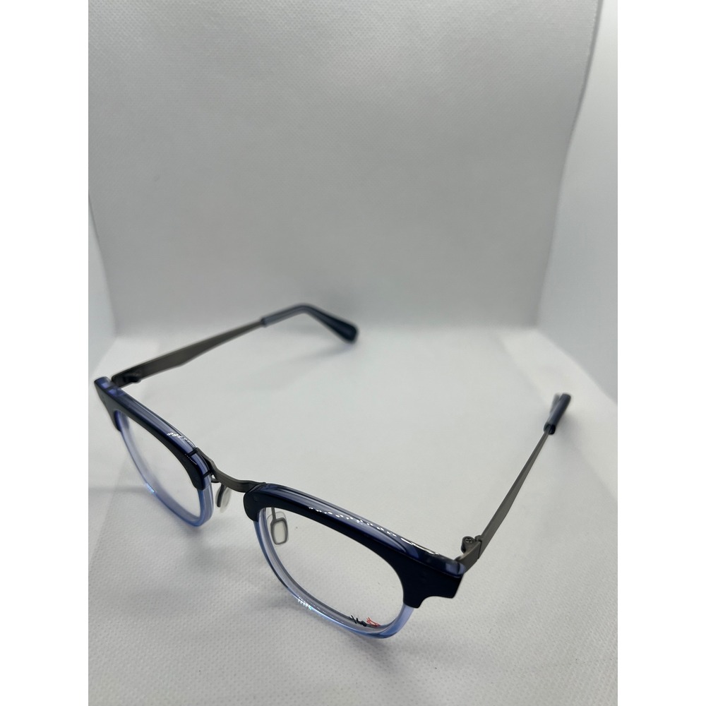 Say Oh A‎ Steel C02 Eyeglasses Frames Blue Black Designer Fashion Glasses